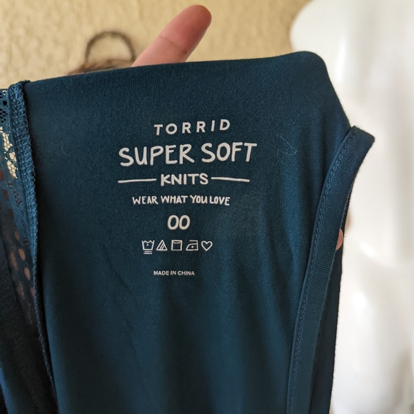 SUPER SOFT TEAL PAISLEY GIRAFFE TANK size 00 - Picture 4 of 5